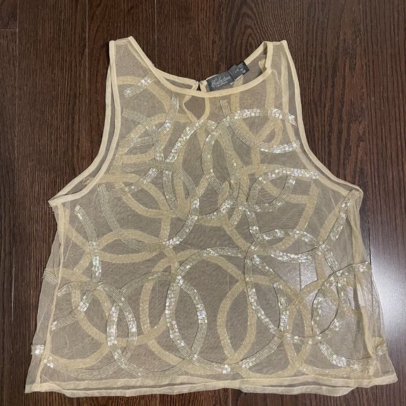 Costa Blanca Beaded Mesh Top - Picture 3 of 10